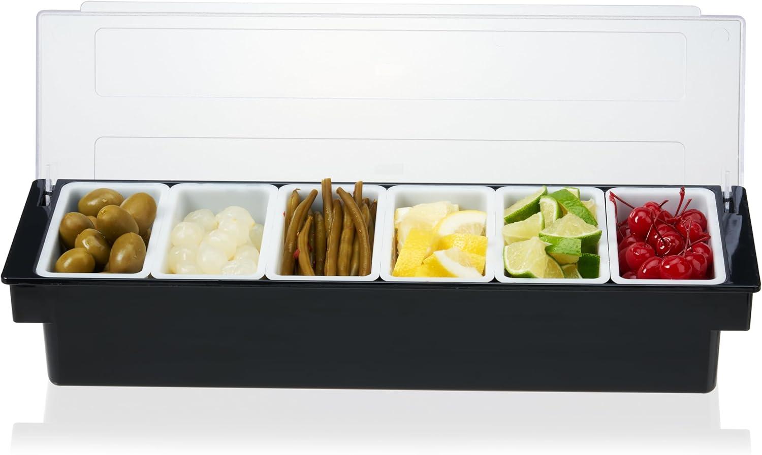 Garnish Caddy 6-Compartment Bar Tray