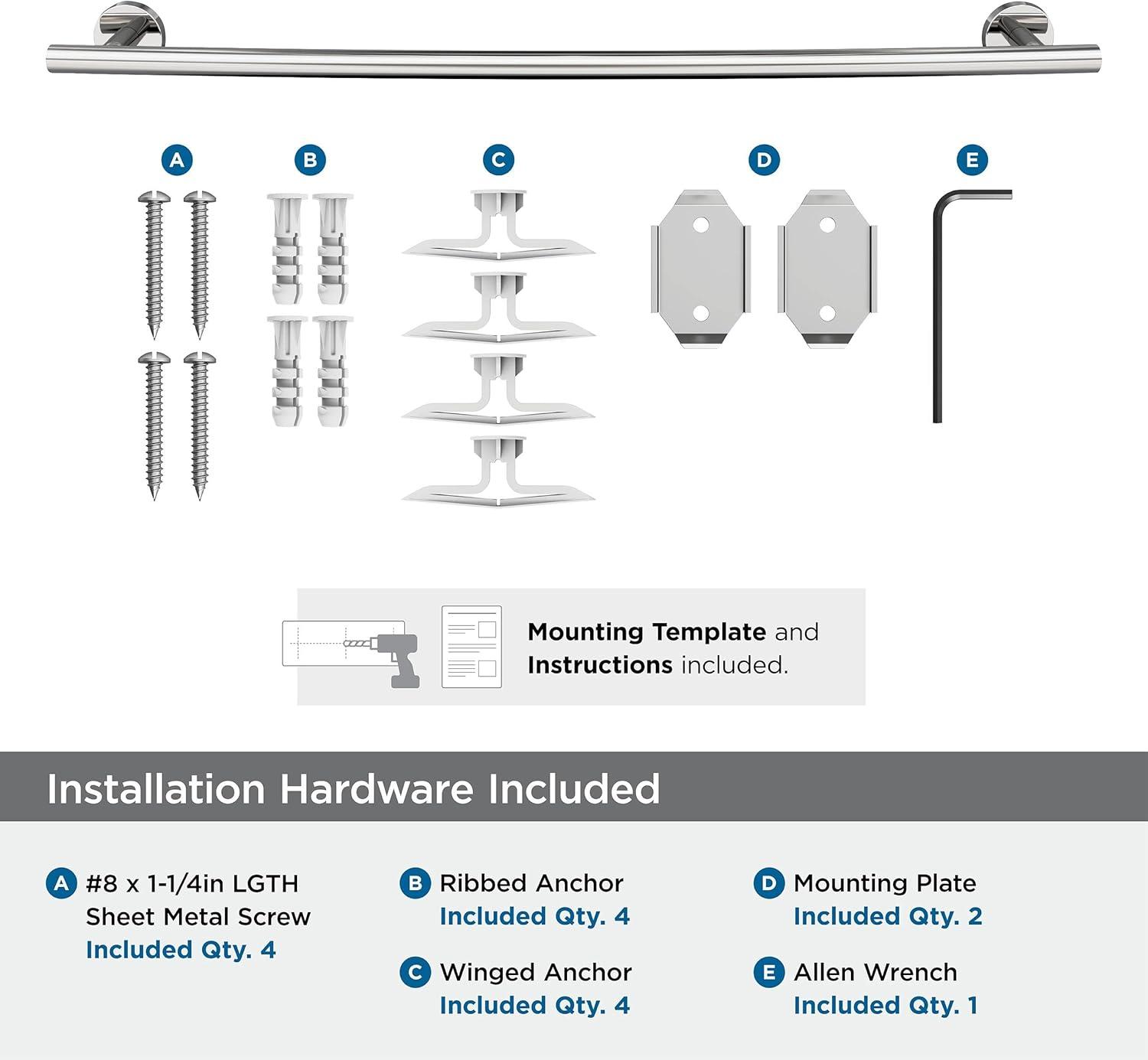 Amerock Arrondi Wall Mounted Towel Bar