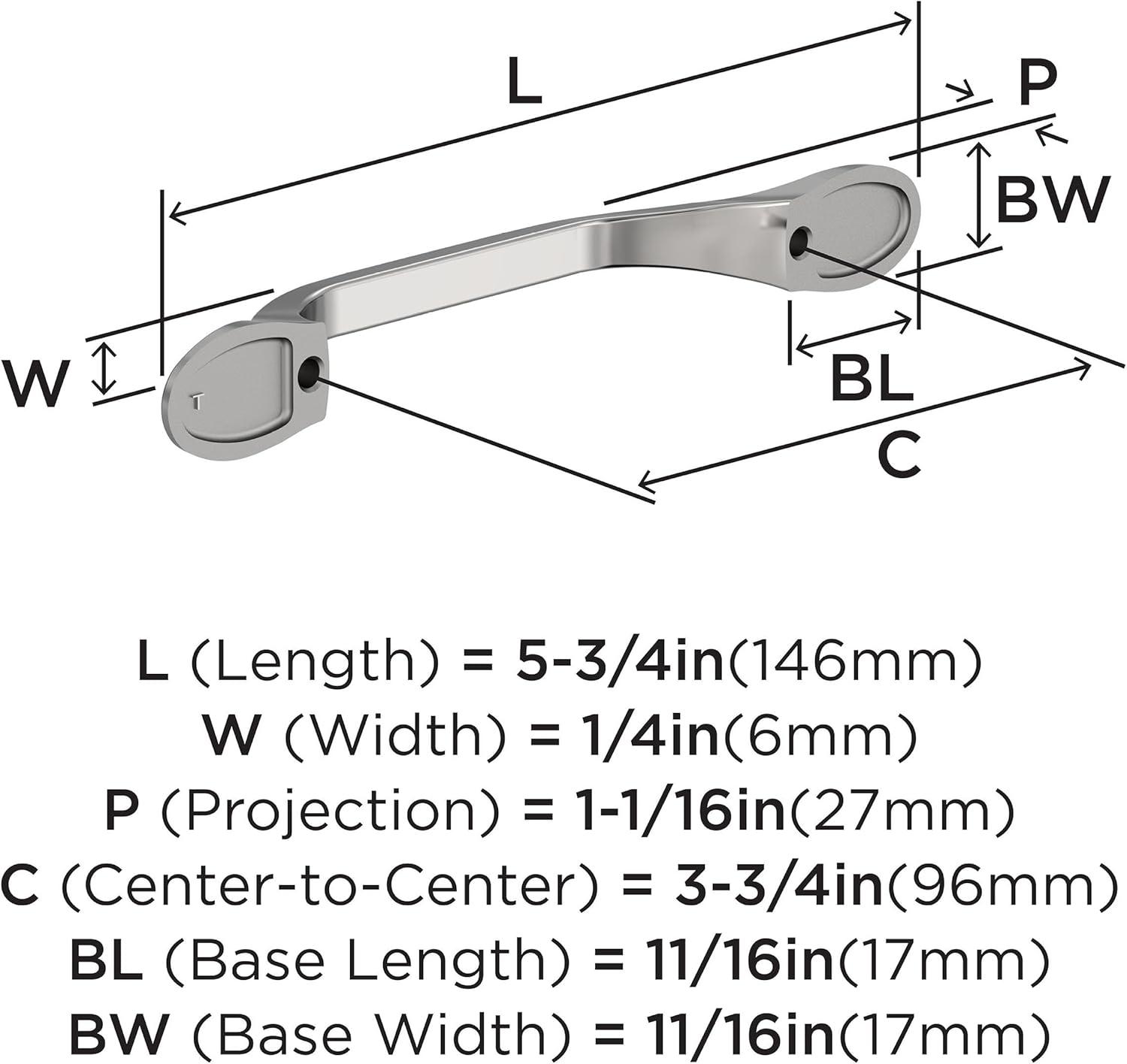 Ravino Polished Chrome Arch Cabinet Pull with Mounting Hardware