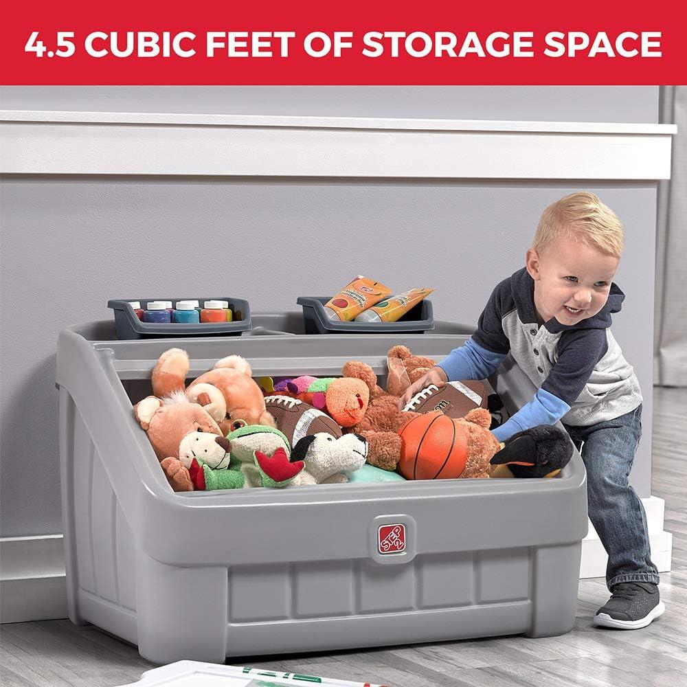 Step2 Step2 Gray 2-in-1 Toy Box