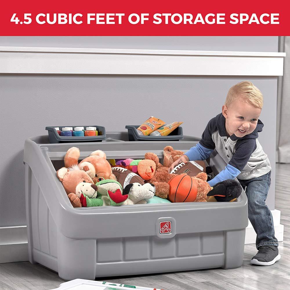 Step2 Step2 Gray 2-in-1 Toy Box