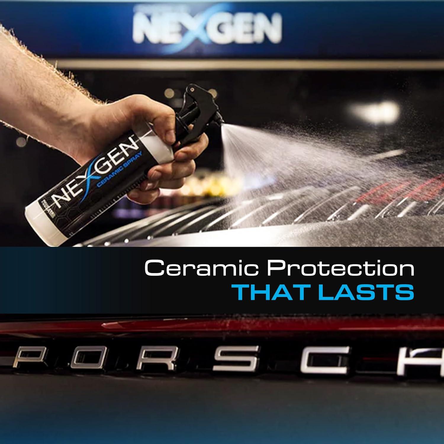 Nexgen Ceramic Spray Silicon Dioxide — Ceramic Coating Spray for Cars — Professional-Grade Protective Sealant Polish for Cars, RVs, Motorcycles, Boats, and ATVs — 8oz Bottle