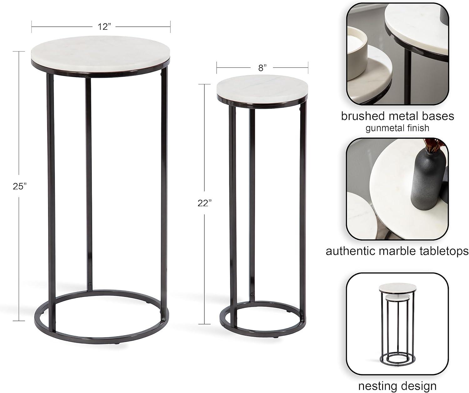 Kate and Laurel Udorie 2 Piece Nesting Table Set