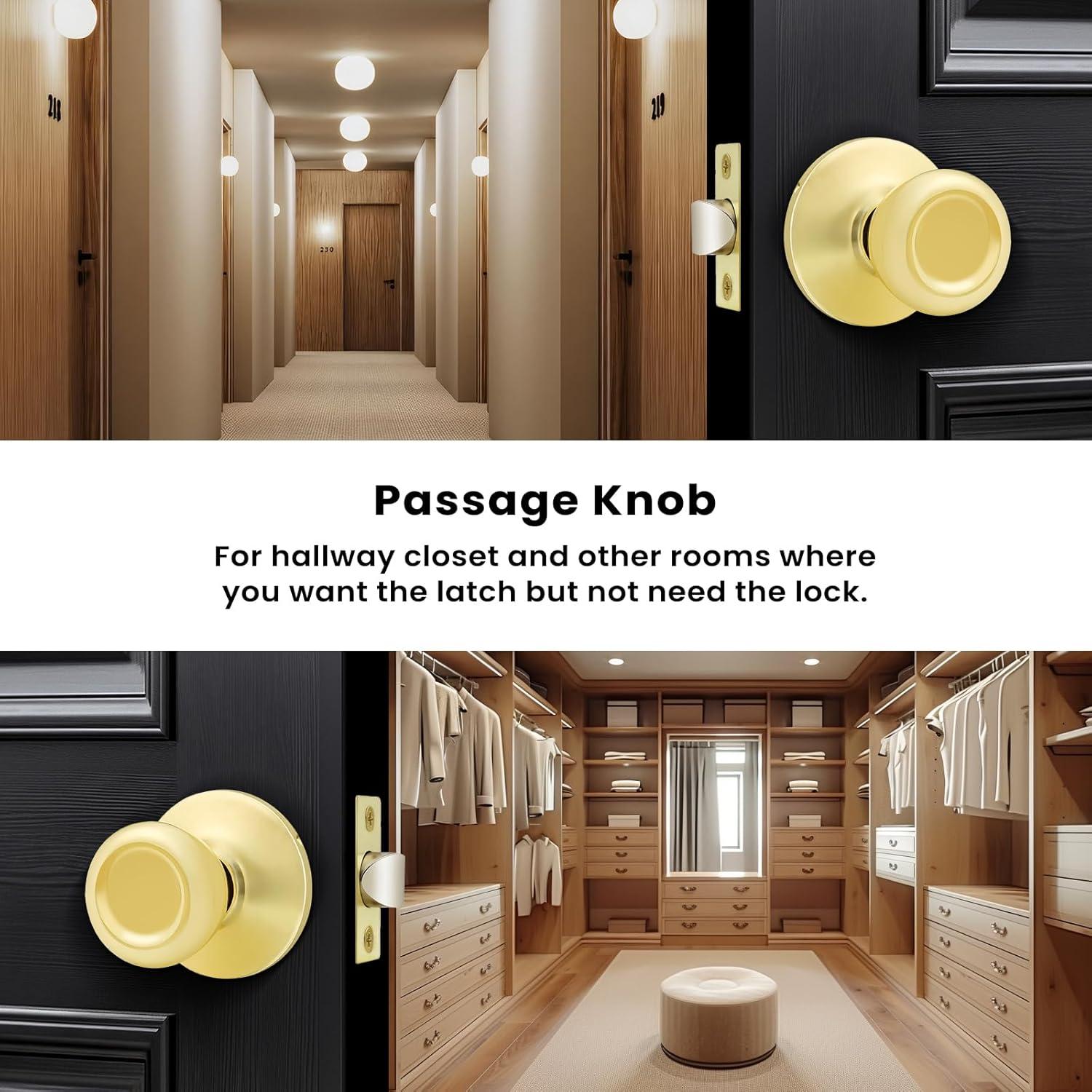 Tulip Passage Hall/Closet Door Knob