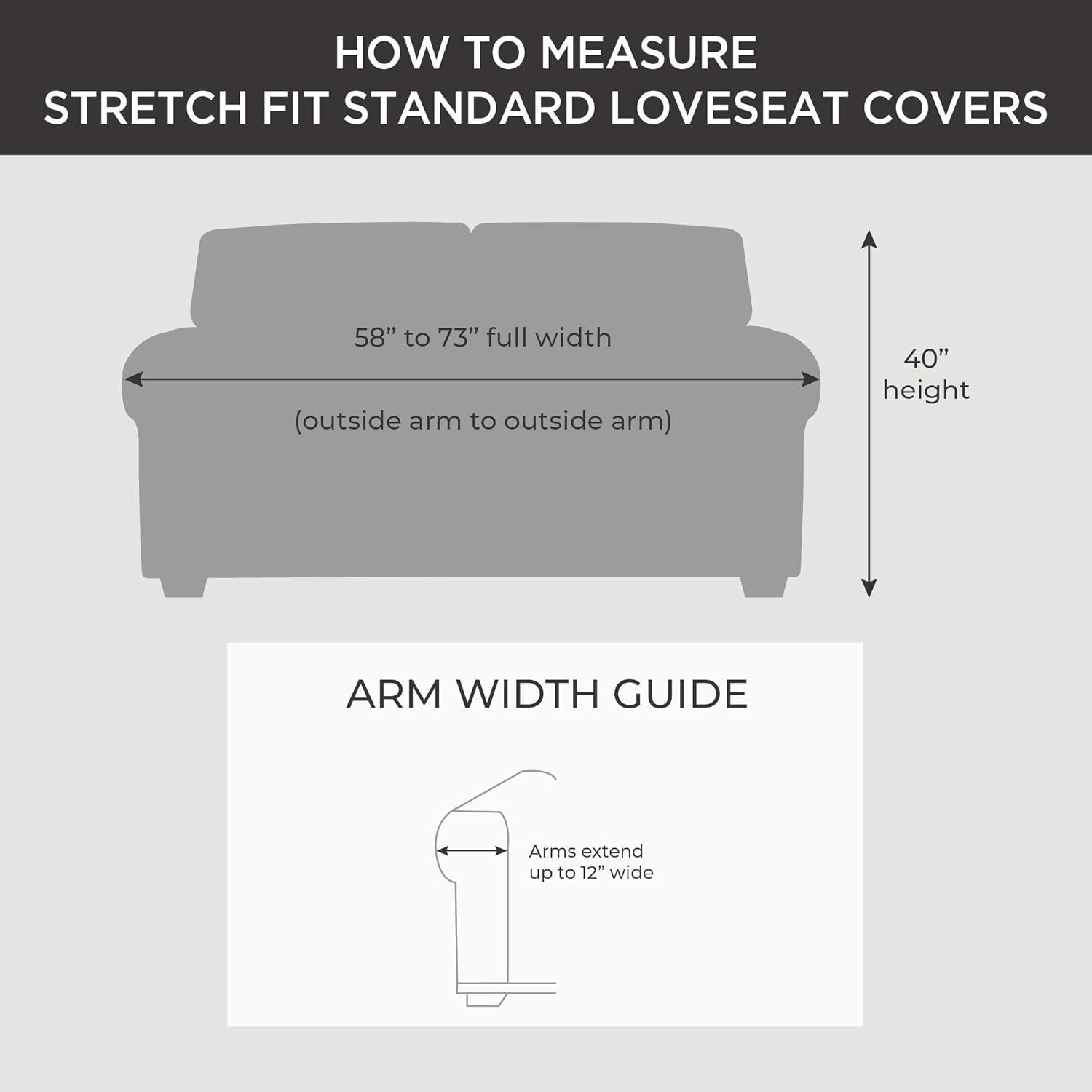 Sure Fit Box Cushion Loveseat Slipcover