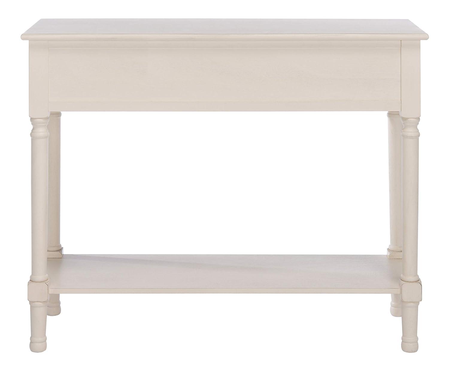 Ryder 2 Drawer Console Table - Distressed White/Greige - Safavieh
