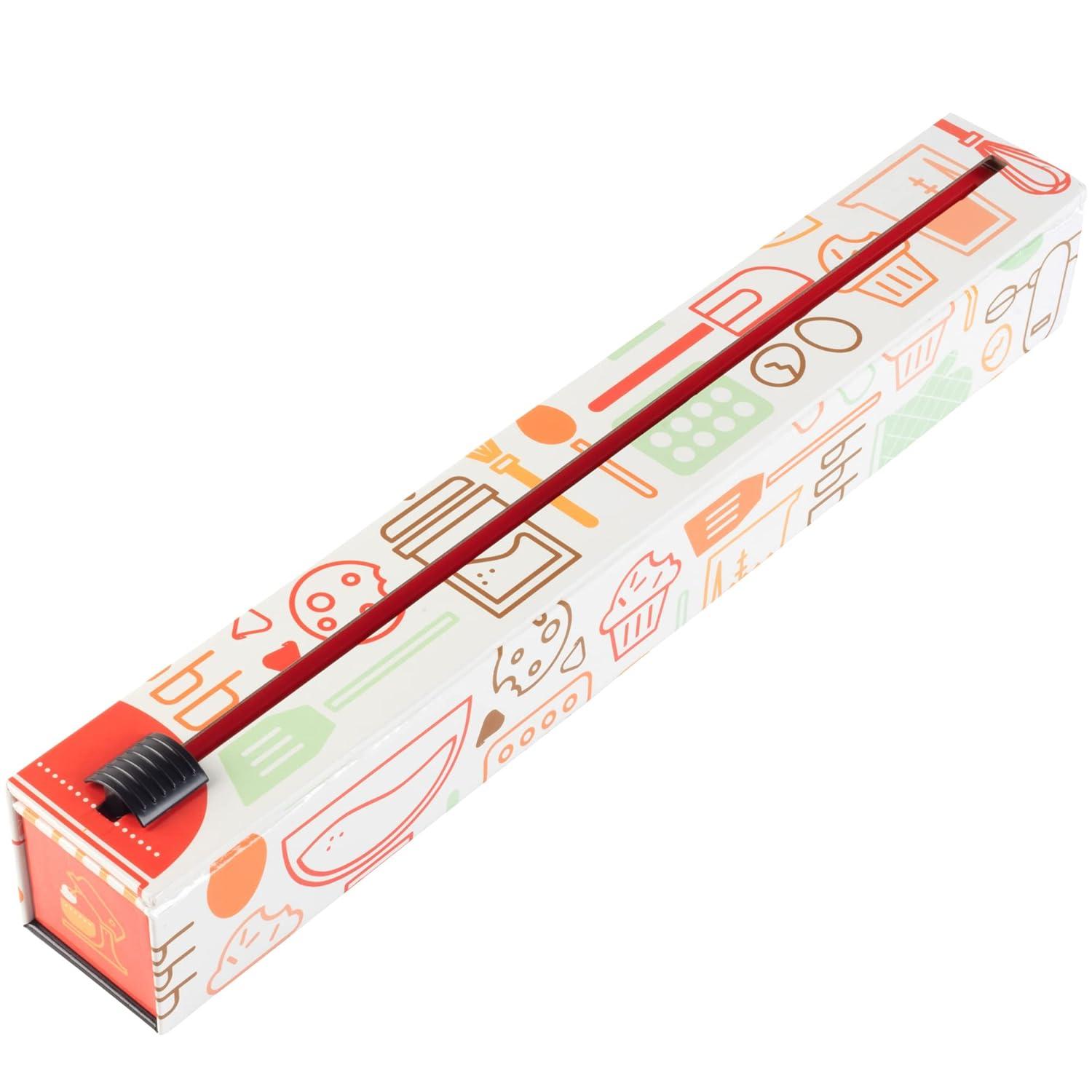 ChicWrap Baker's Tools Parchment Paper Dispenser with 15x 41 Sq. Ft Roll of Culinary Grade Parchment Paper