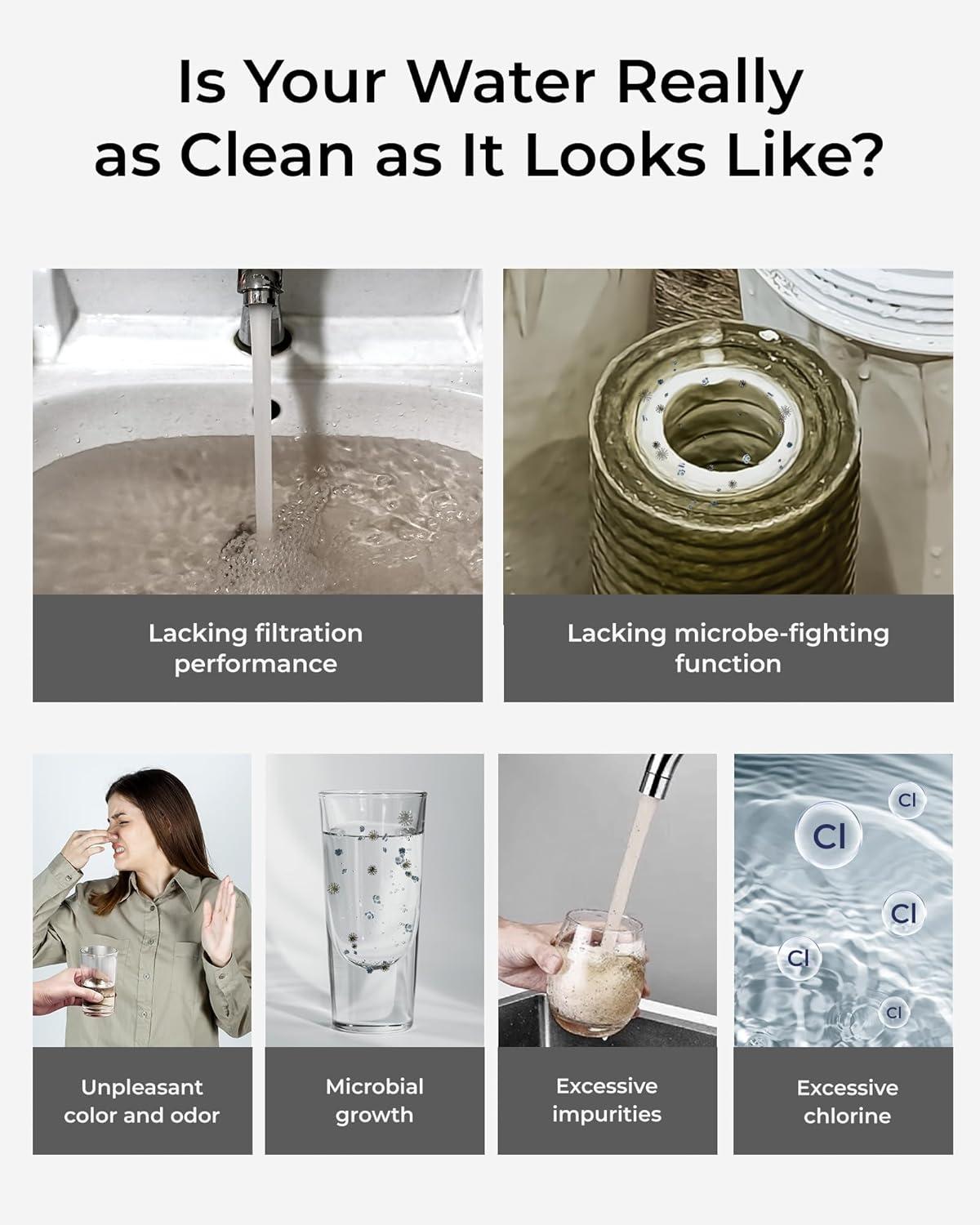 Stainless Steel Countertop Filter System, Faucet Water Filter