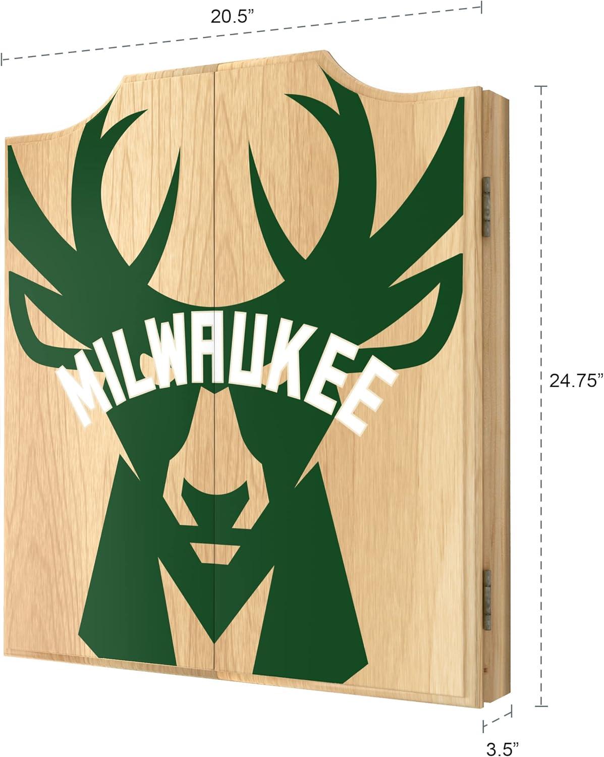 Trademark Global NBA Trademark Global Bristle Dartboard And Cabinet Set (Darts Included)