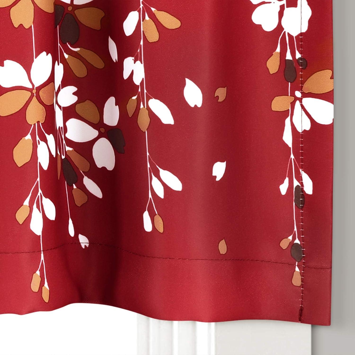 Lush Decor Floral Tailored 52'' W Window Valance