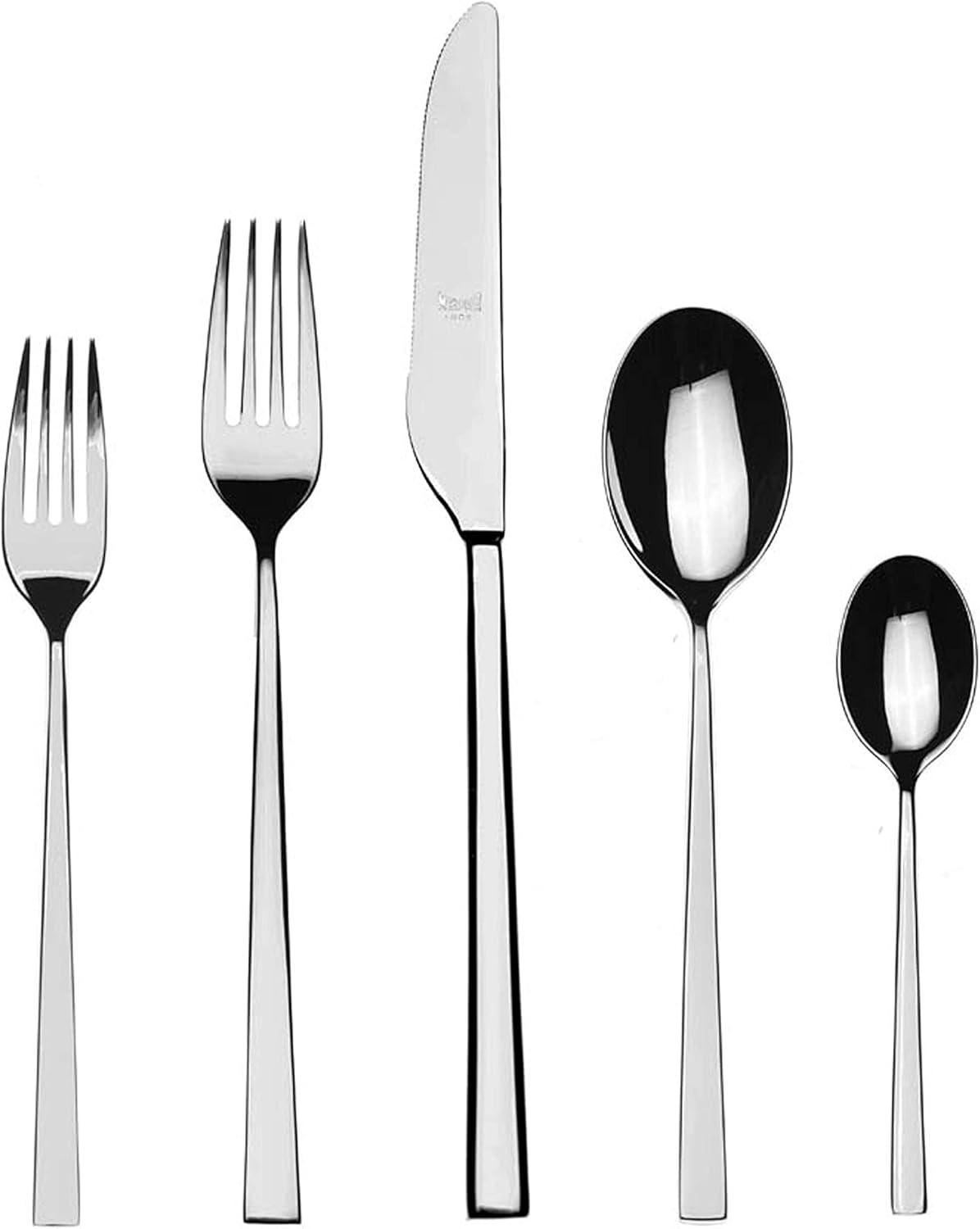 Atena 20-Piece Mirror Finish Stainless Steel Flatware Set