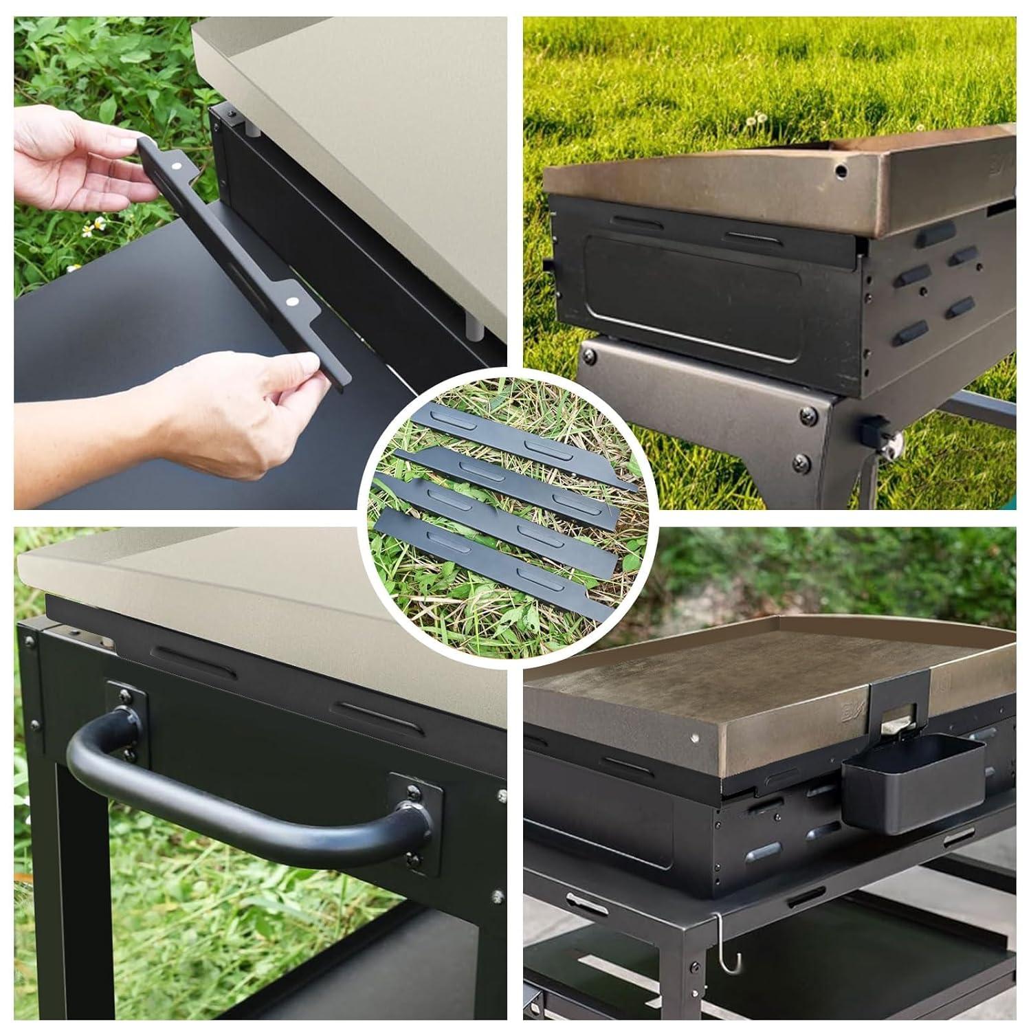 Upgradad Wind Guard for Blackstone 28 Inch Griddle,Blackstone Griddle Accessories Magnetic Stainless Steel for Blackstone Grill, GS-GD-D28