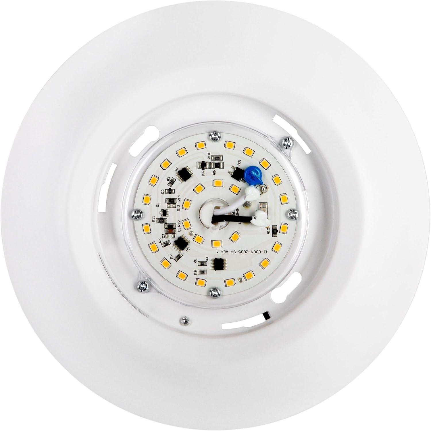 LED Surface Flush Mount Ceiling Light, 4", 10W, 650 Lumens, (100W Equivalent) Dimmable, 3000K Warm White, Surface Mount LED Downlight ETL, White Finish, Wet Location, ETL