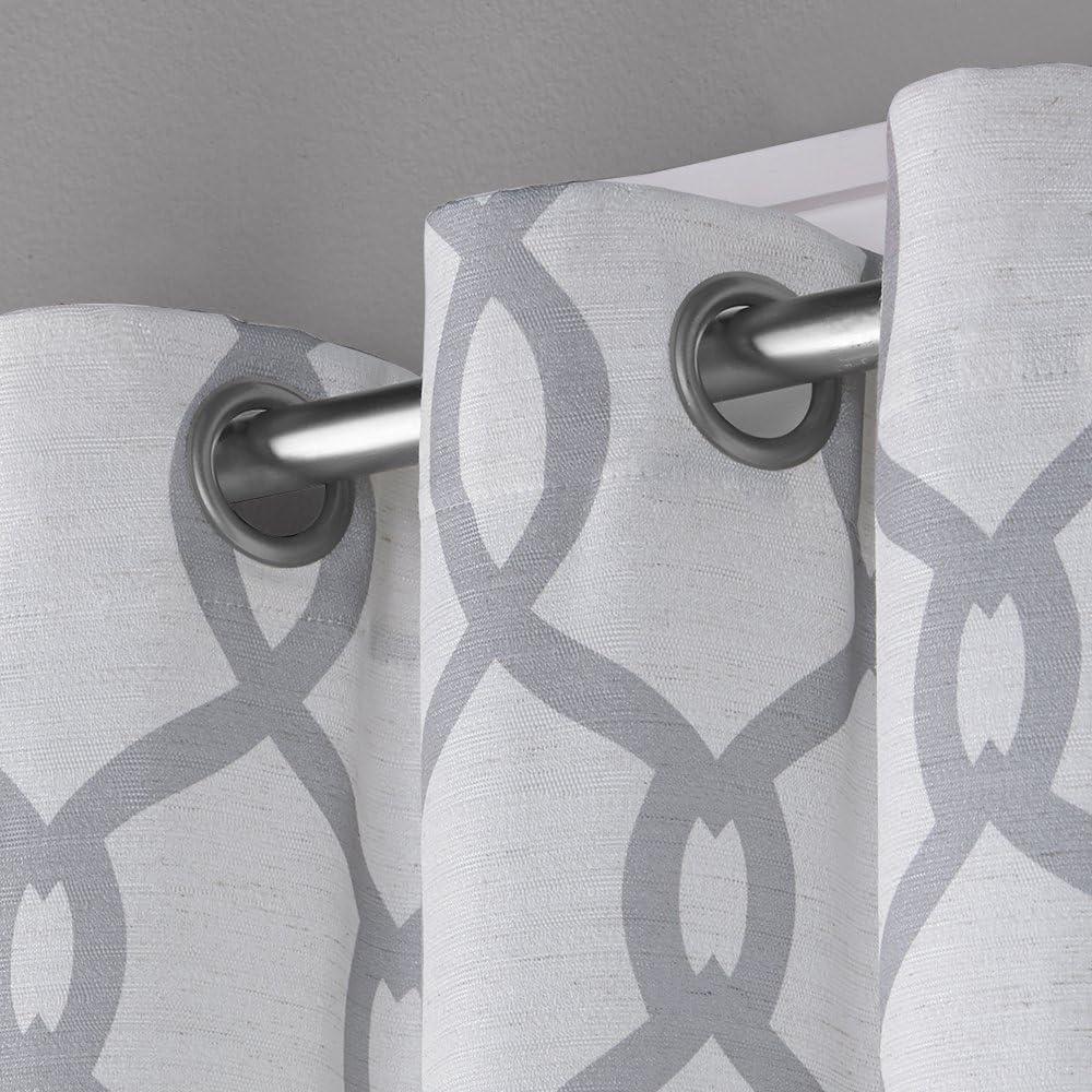 Exclusive Home Kochi Light Filtering Linen Blend Grommet Top Curtain Panel Pair