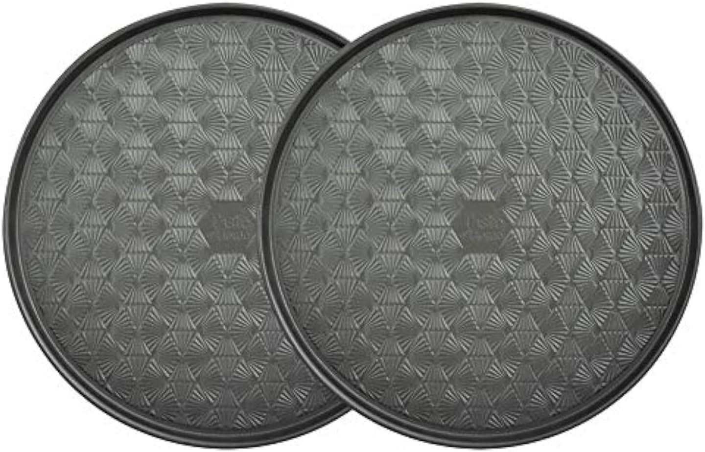 14-Inch Non-Stick Round Steel Pizza Pan Set