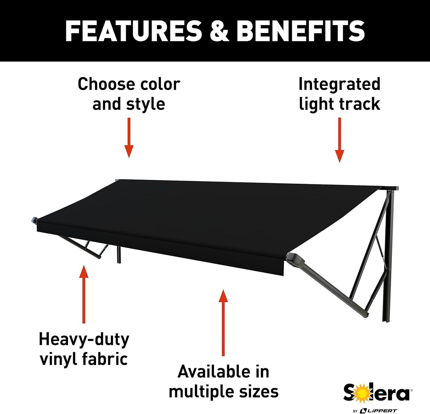 Lippert Components Solera Awning with Black Weatherguard