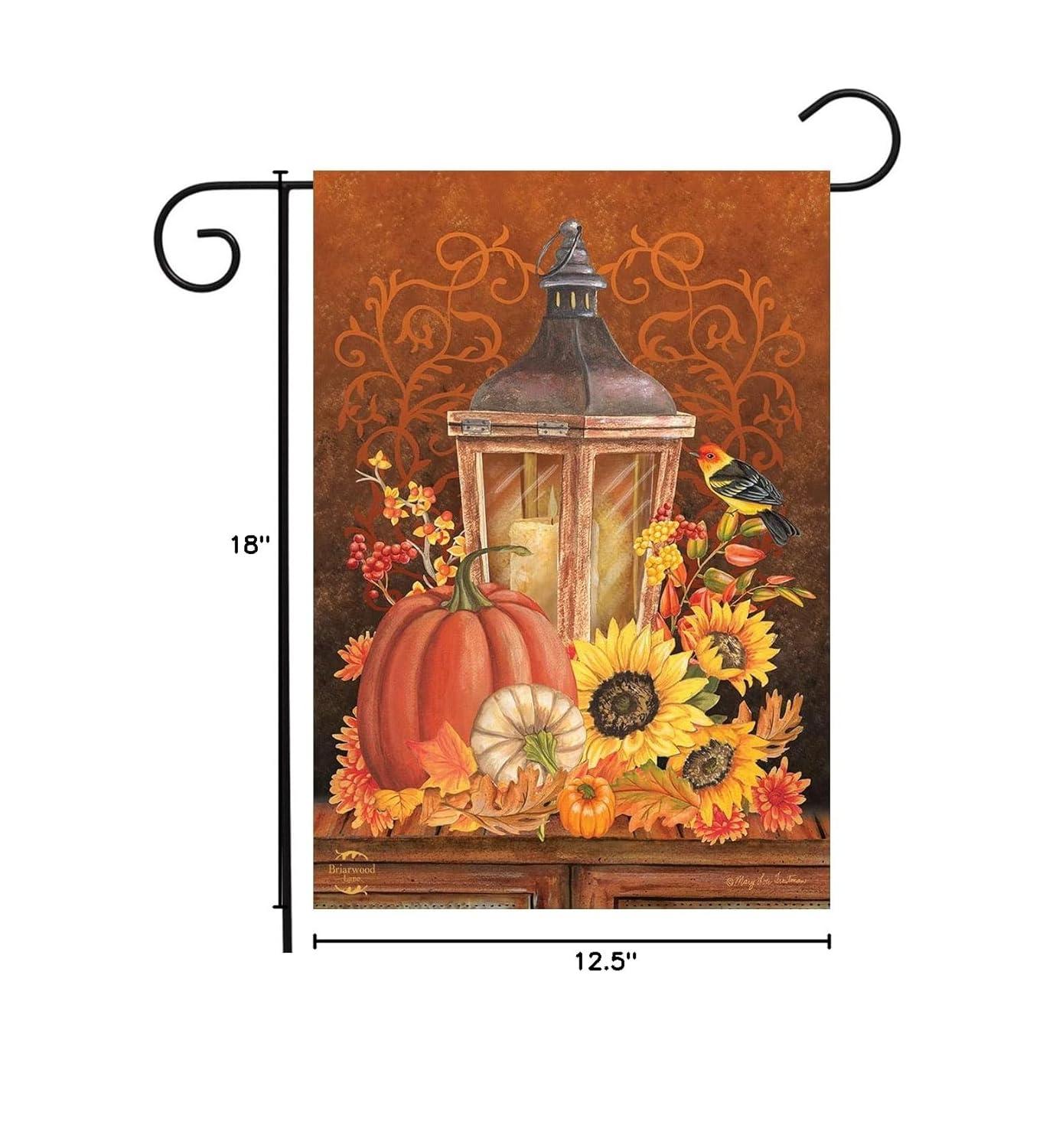 Briarwood Lane Fall Garden Flag 12x18 For Outdoor Fall Lantern For Fall Garden Flag Flags For Outside