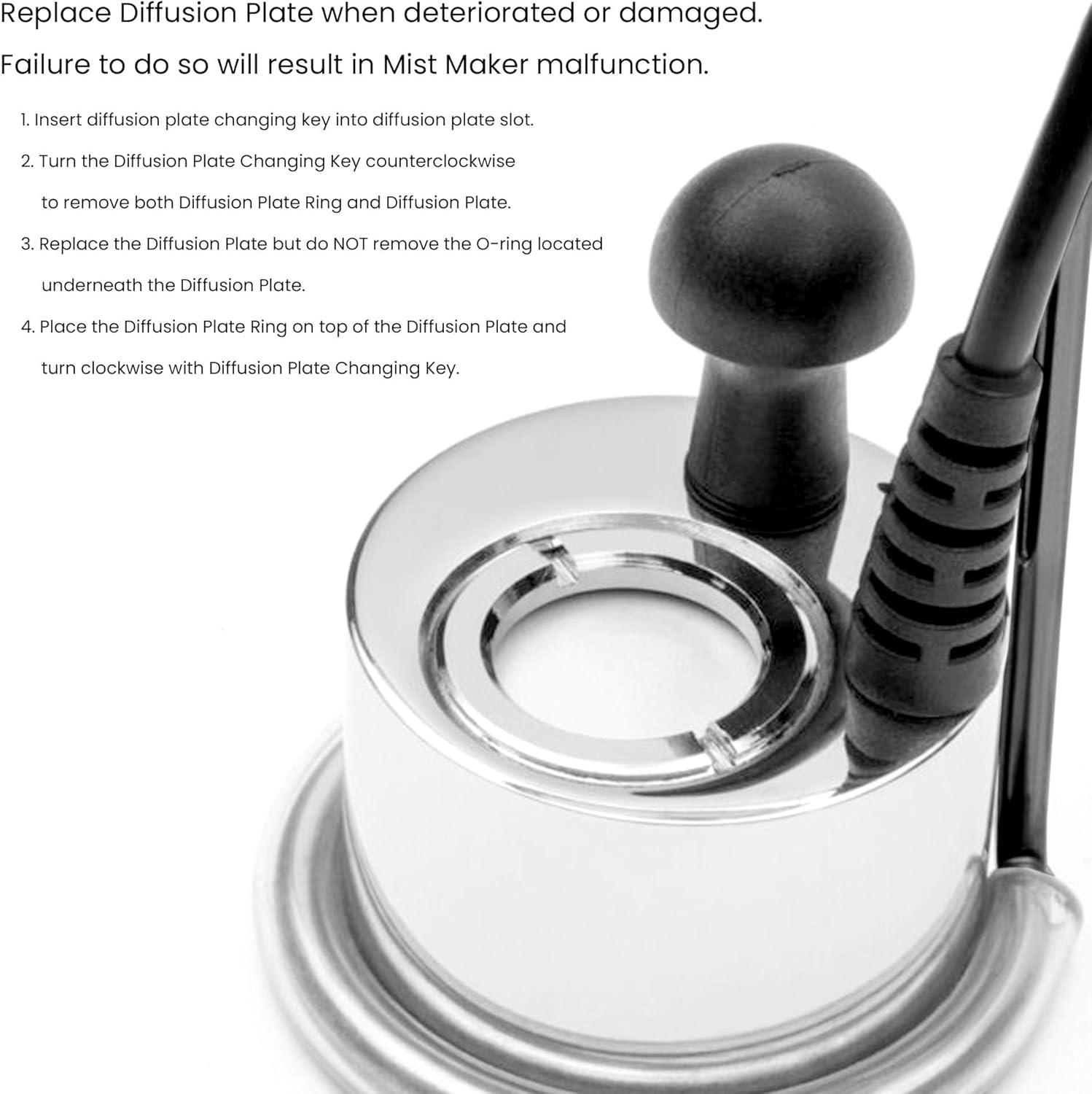 Ultum Nature Systems Atomizer Mist Maker Kit w/Lid - Fogger for Aquarium, Terrarium & Paludarium, Ultrasonic Water Mister, Aquarium Fogger, Easy to Use Smoke Maker & Versatile Fog Fountain Maker