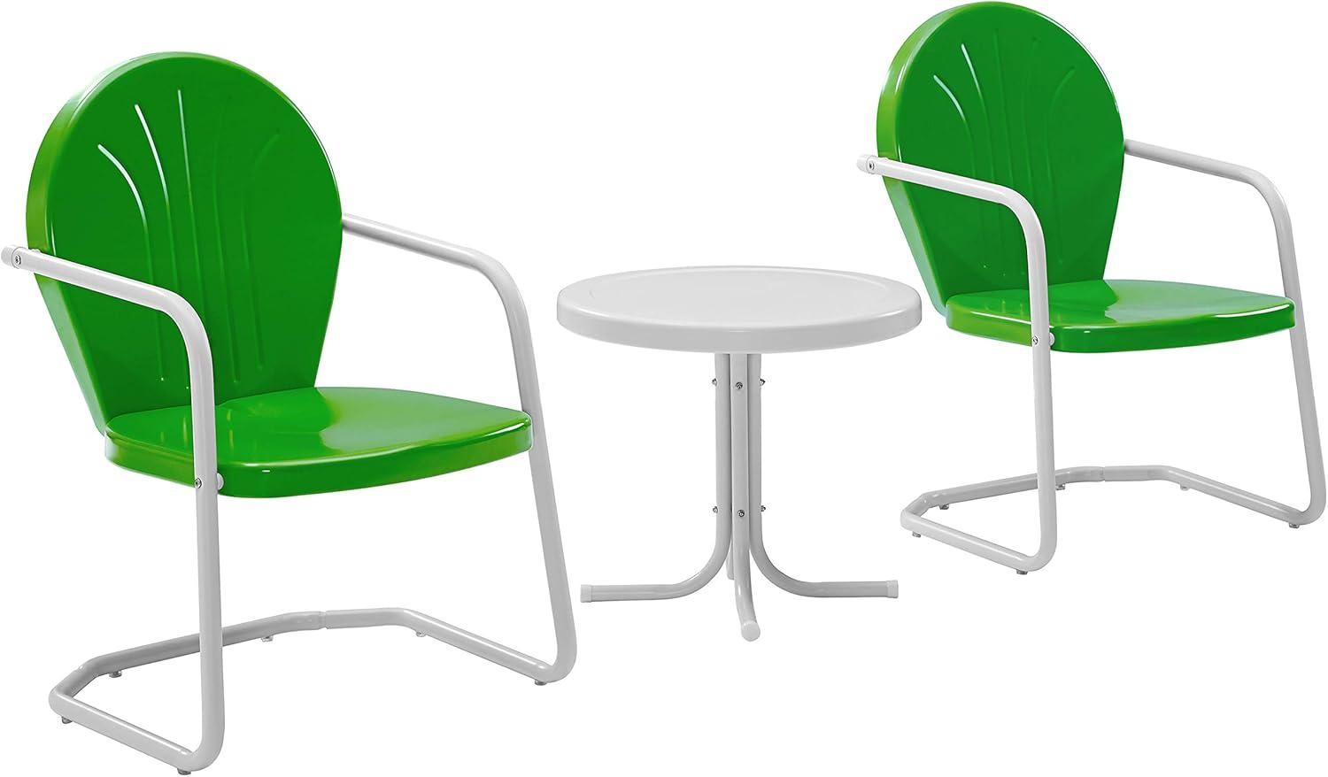 Griffith 3pc Outdoor Conversation Set - Kelly Green - Crosley