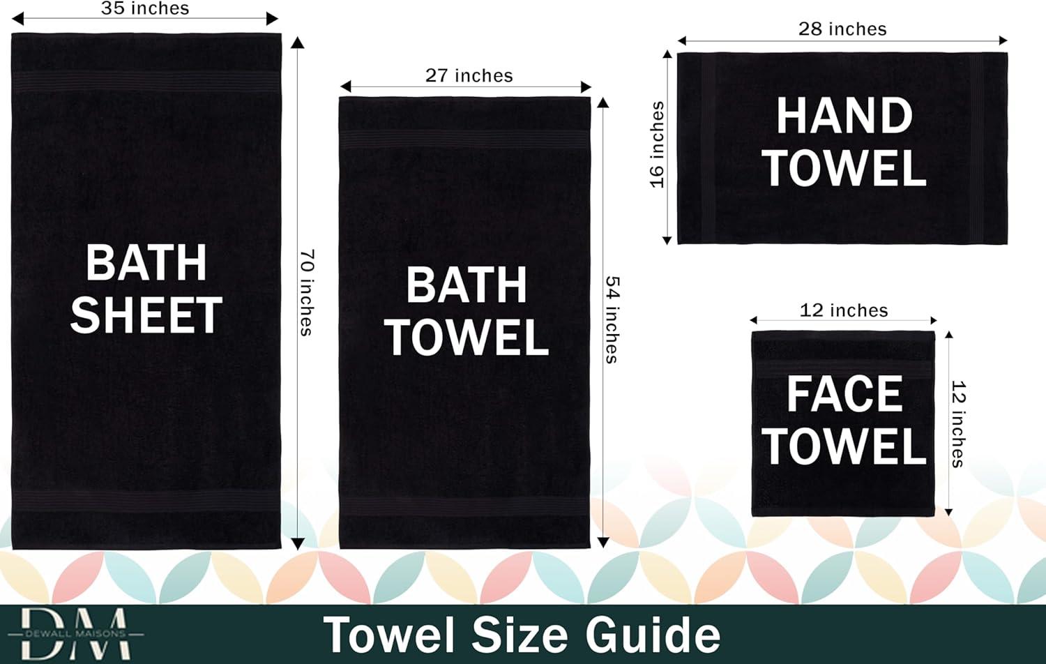 Madison Park Signature 800GSM Ultra-Soft 100% Cotton Absorbent Towel Set