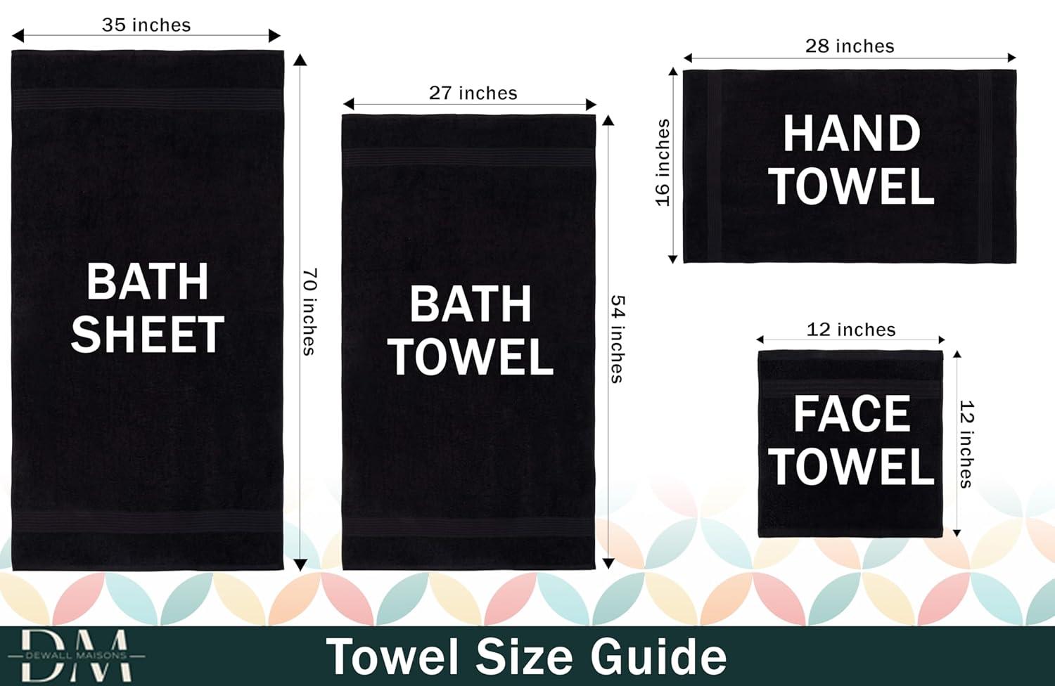Madison Park Signature 800GSM Ultra-Soft 100% Cotton Absorbent Towel Set