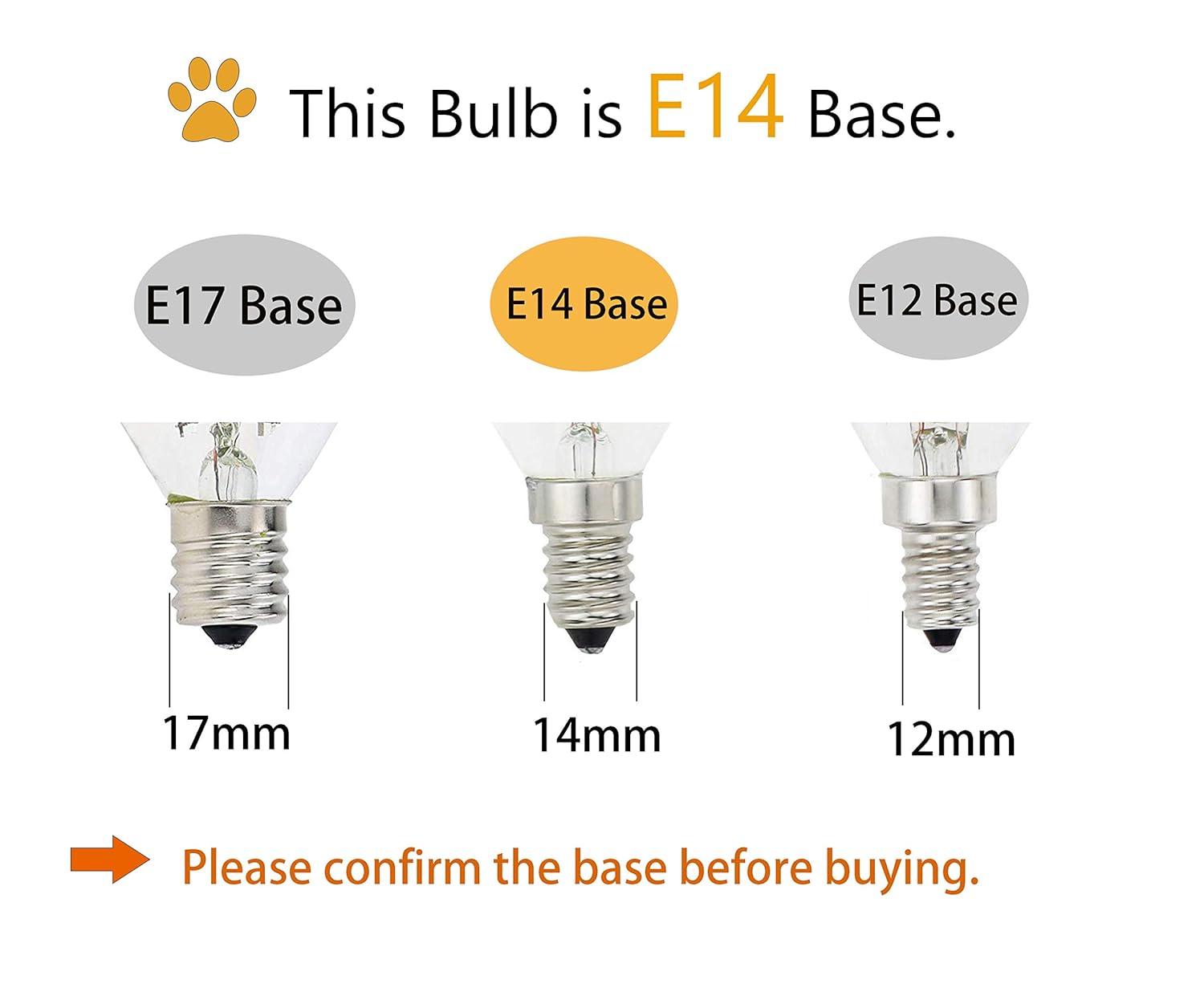 E14 LED Filament Candle Shape Light Bulb,E14 European Base Bulb,Warm White 2700K 600LM 60W Equivalent,C35 Clear Glass Torpedo Shape Bullet Top,No-Dimmable (2-Pack)