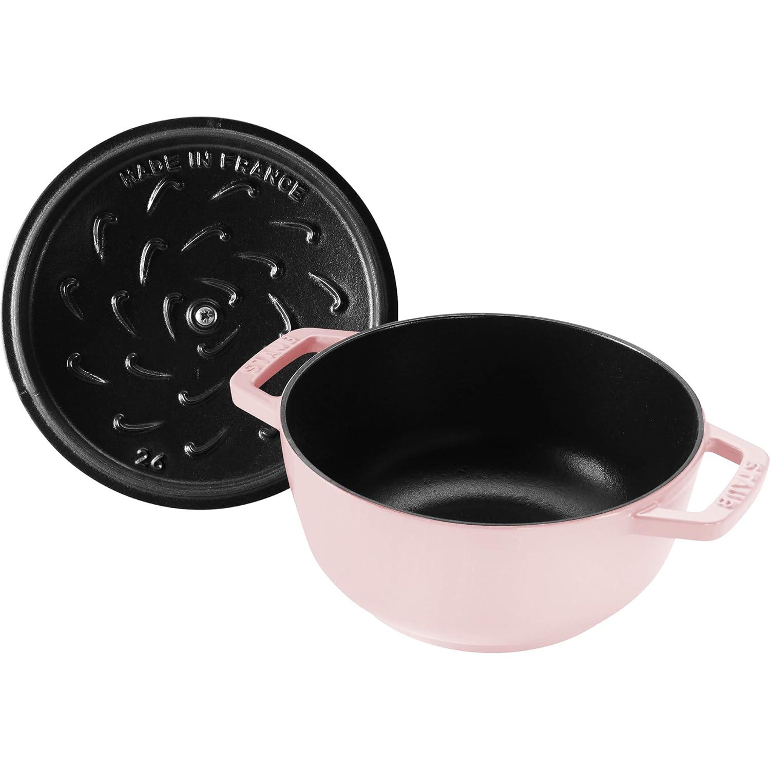 Staub ® Peony Pink Cast Iron 5-Qt. Essential French Oven