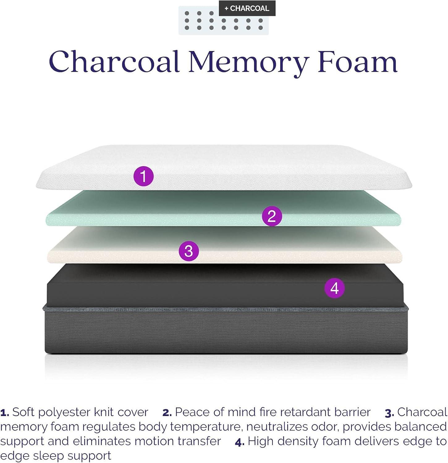 Signature Sleep Memoir 8" Charcoal Memory Foam Mattress Queen