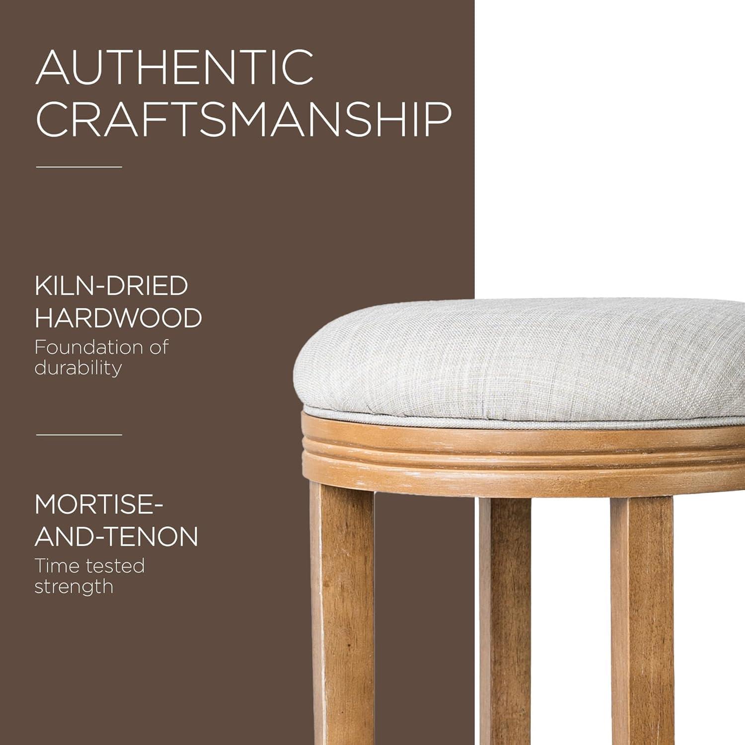 Maven Lane Maven Lane Eva Stool with Fabric Upholstery