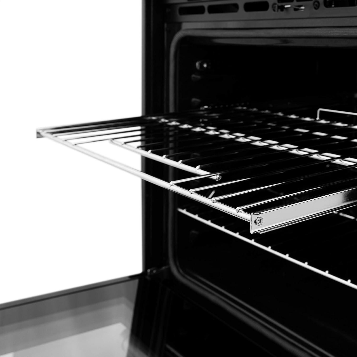 30-Inch Stainless Steel and Matte White Convection Wall Oven