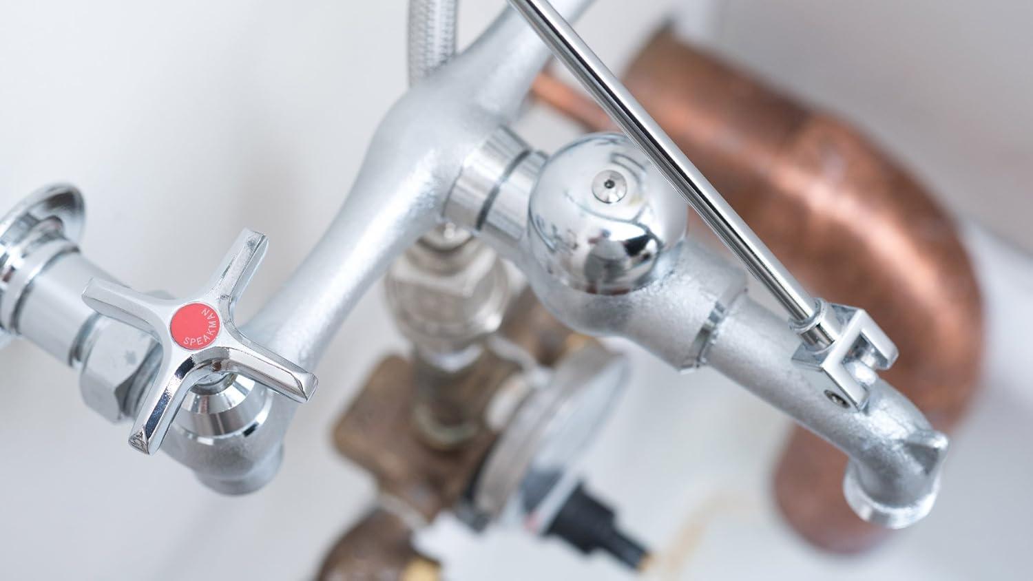 Commander Chrome Service Sink Faucet with 5-Year Warranty