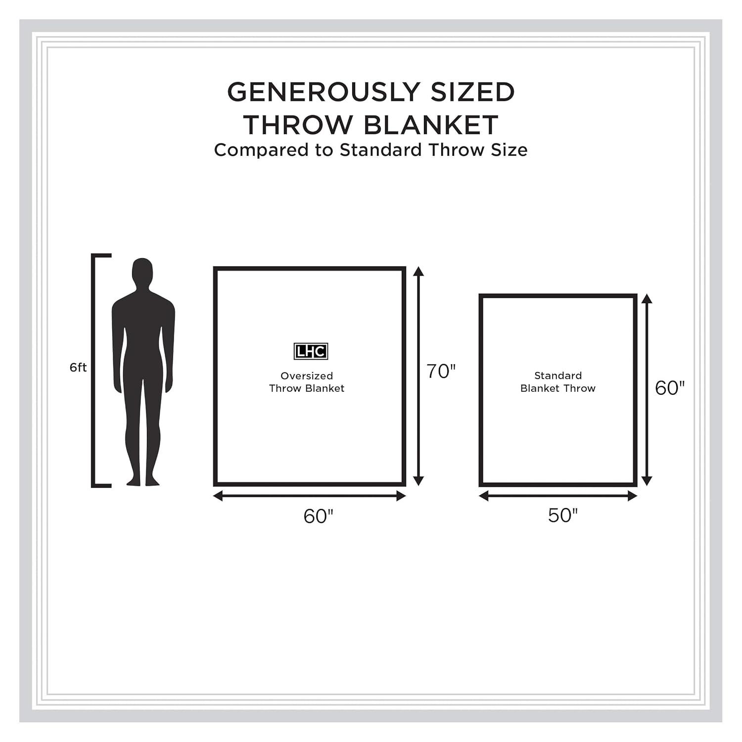 Lavish Home Lightweight Microfiber Throw Blanket for Adult (Dawn Gray)