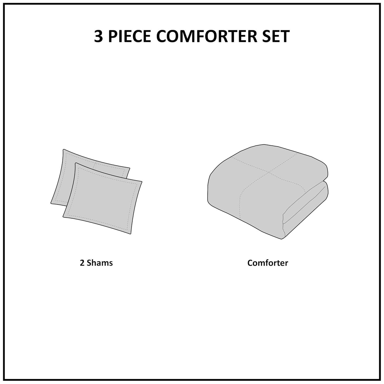 Laetitia Tufted Cotton Chenille Medallion Comforter Set