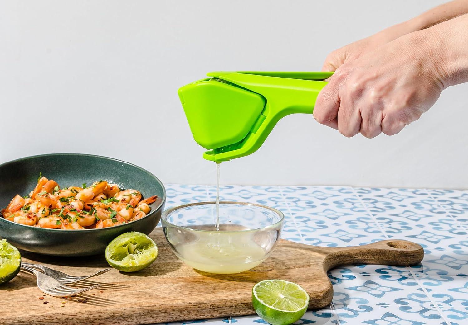 Lime Green Fold Flat Easy Citrus Juicer, 9 inch