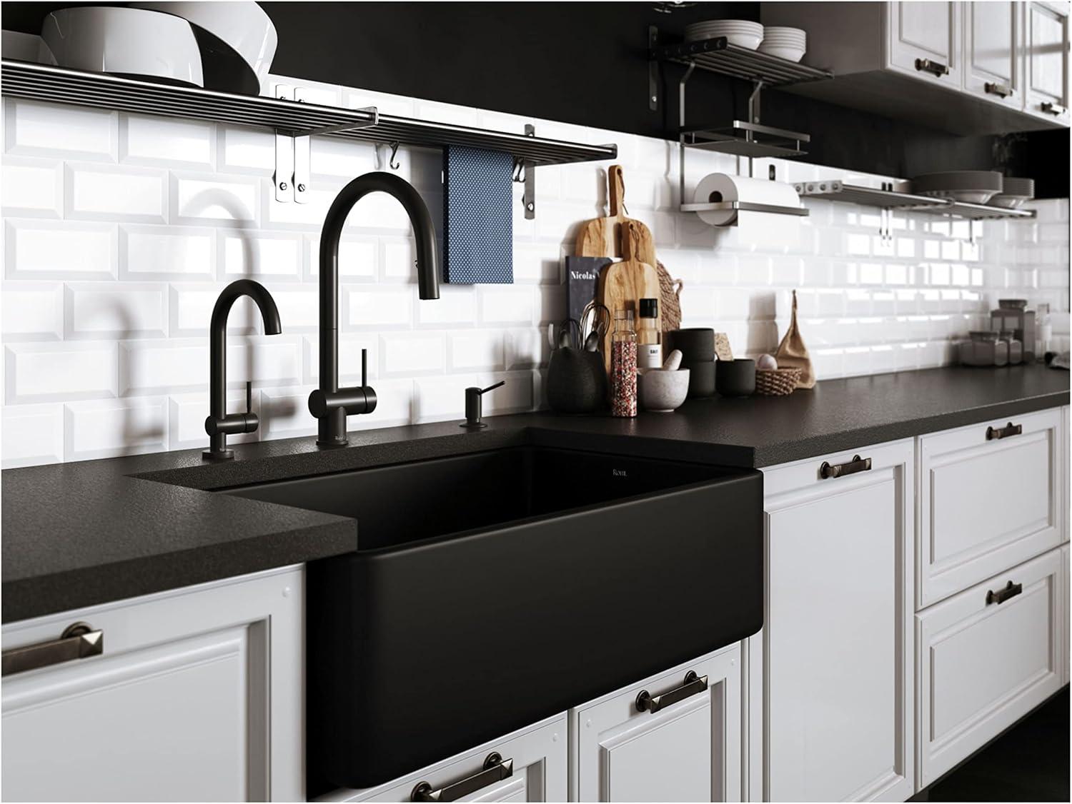 Azure™ Pull Down Single Handle Kitchen Faucet with Accessories