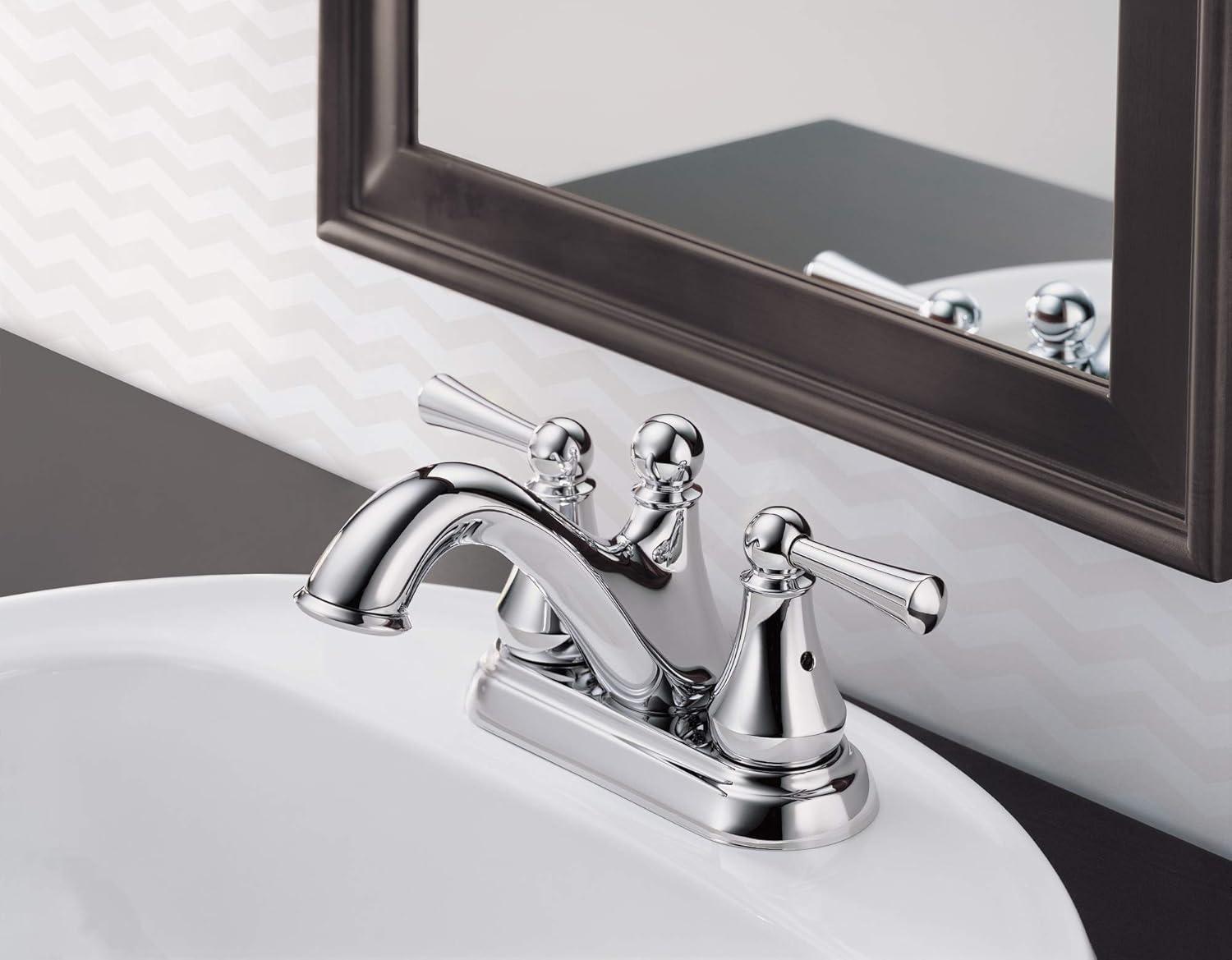 Haywood Centerset Bathroom Faucet with Drain Assembly, 2-handle Bathroom Sink Faucet