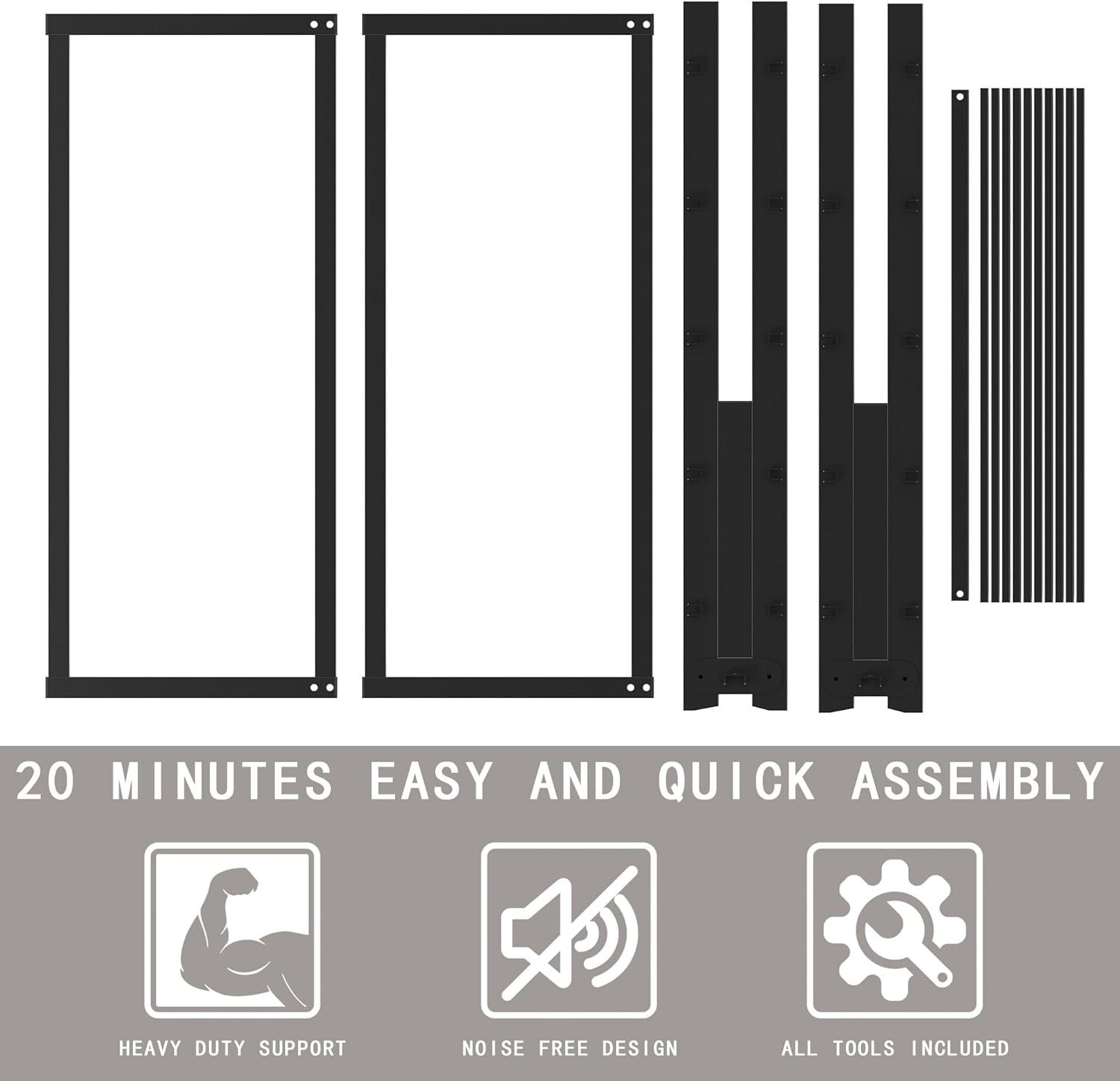 Whizmax 14 Inch King Bed Frame No Box Spring NeededHeavy Duty Metal Platform Bed Frame with Sturdy Steel Slats, Noise Free, Easy Assembly, Black