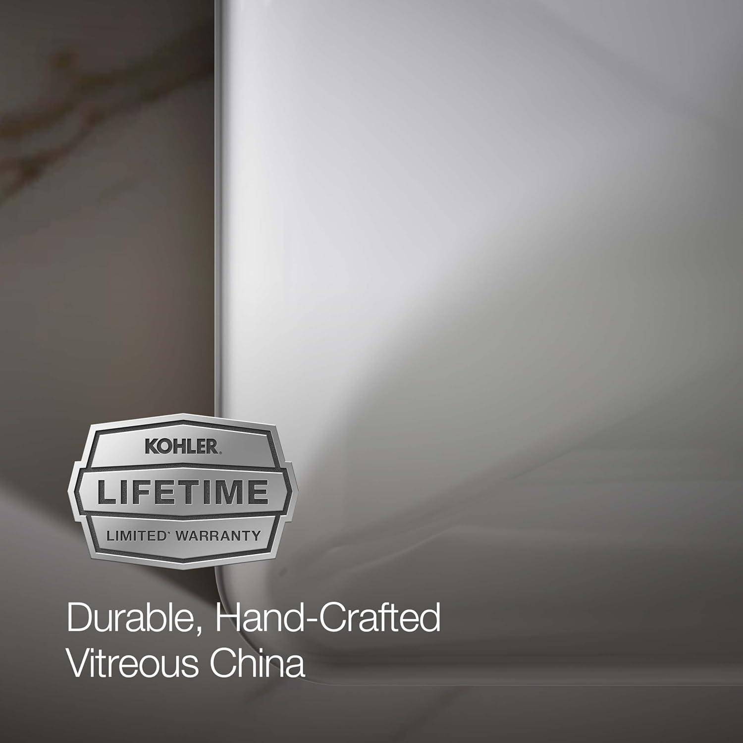 Vox® Vitreous China Rectangular Vessel Bathroom Sink with Overflow