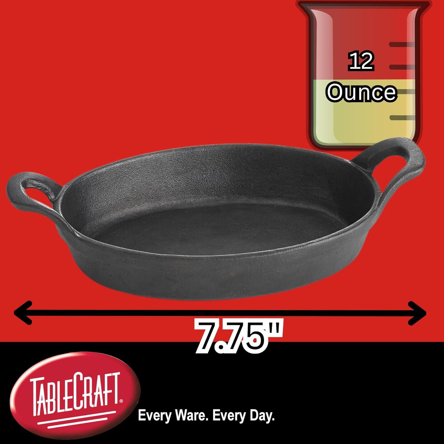 Black Cast Iron Oval Non-Stick 24 oz Cookware