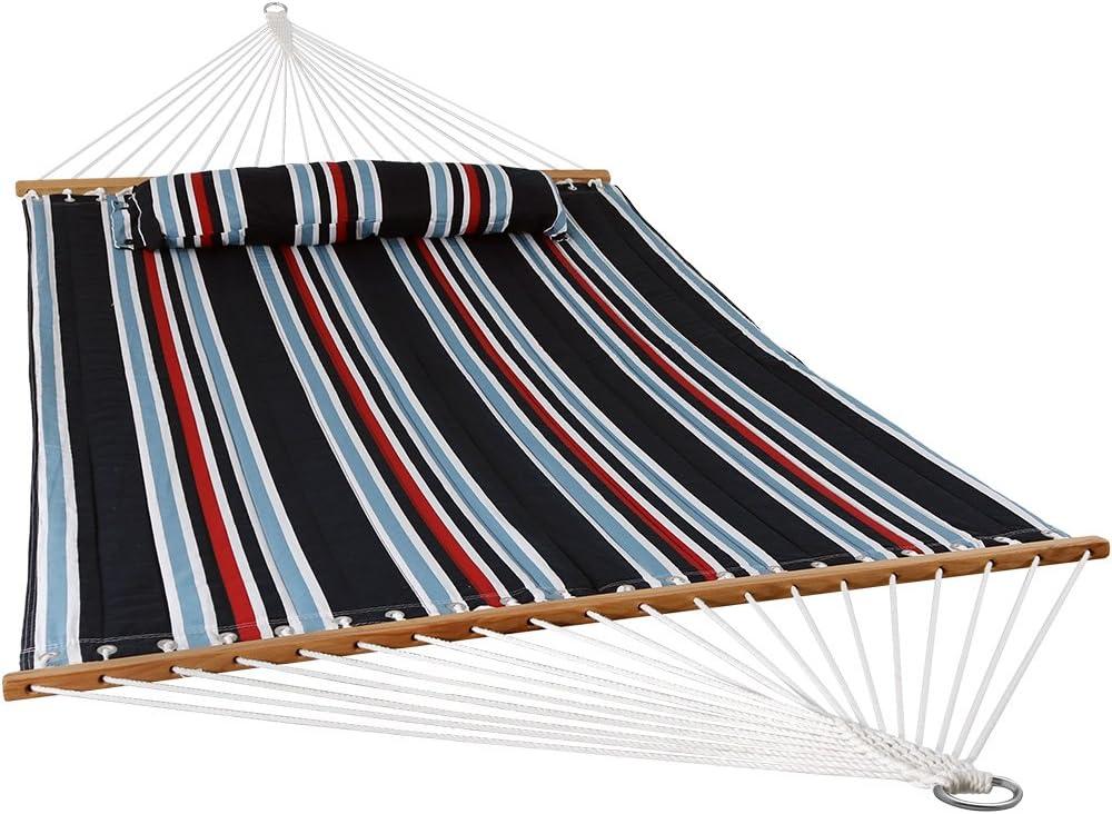 2-Person Quilted Polyester Spreader Bar Hammock