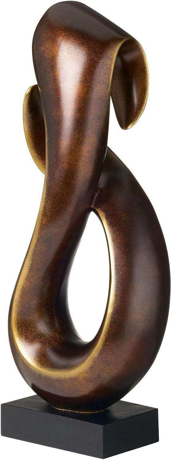 Studio 55D Open Infinity 25" High Gold Sculpture