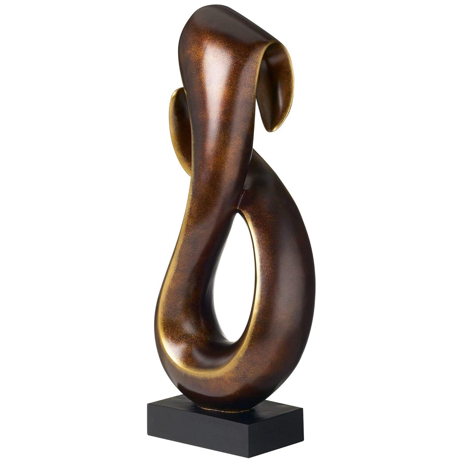 Studio 55D Open Infinity 25" High Gold Sculpture