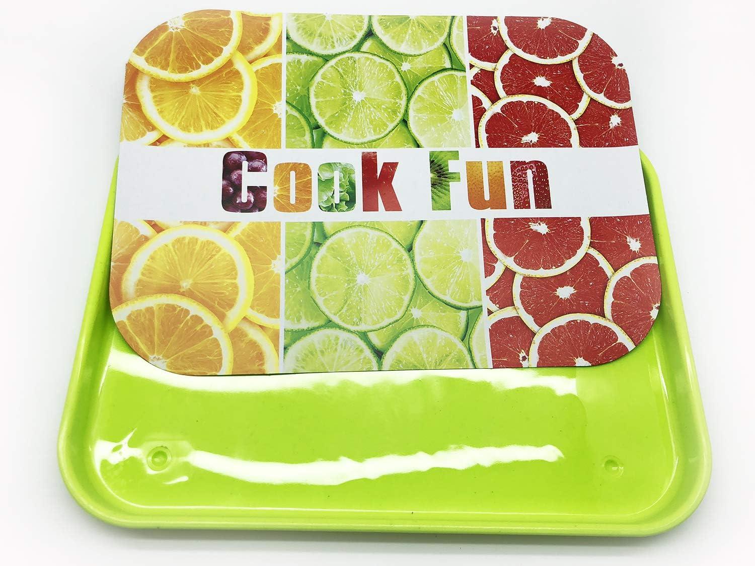 GiftExpress Burger & Chess Fast Food Cooking Play Set for Kids with Hamburger, Fries, Hot Dog, Coke, Ketchup, Milk, Sauce and Tray