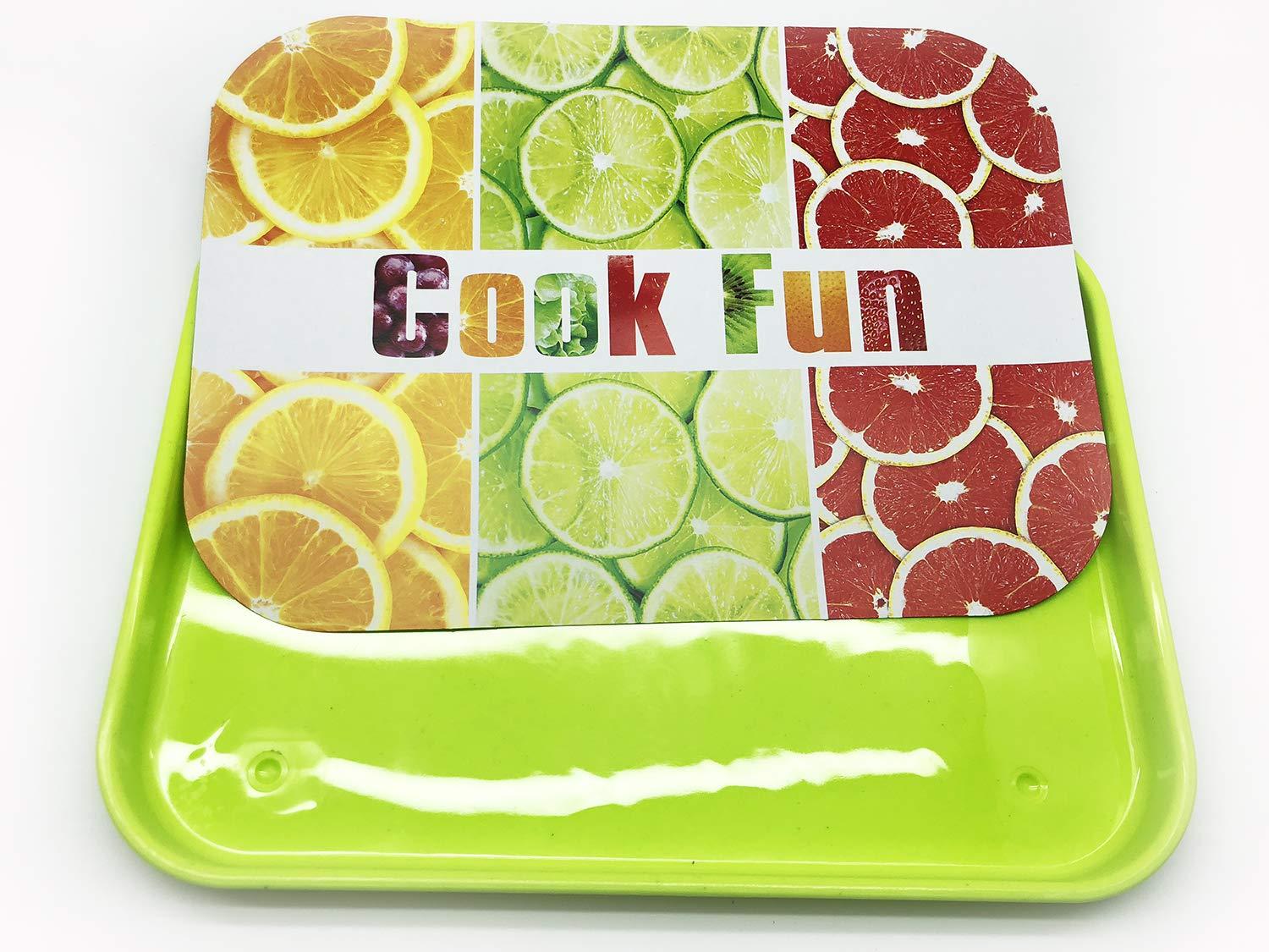 GiftExpress Burger & Chess Fast Food Cooking Play Set for Kids with Hamburger, Fries, Hot Dog, Coke, Ketchup, Milk, Sauce and Tray