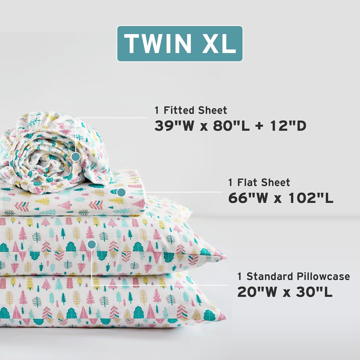 Printed Cotton Flannel Sheet Set