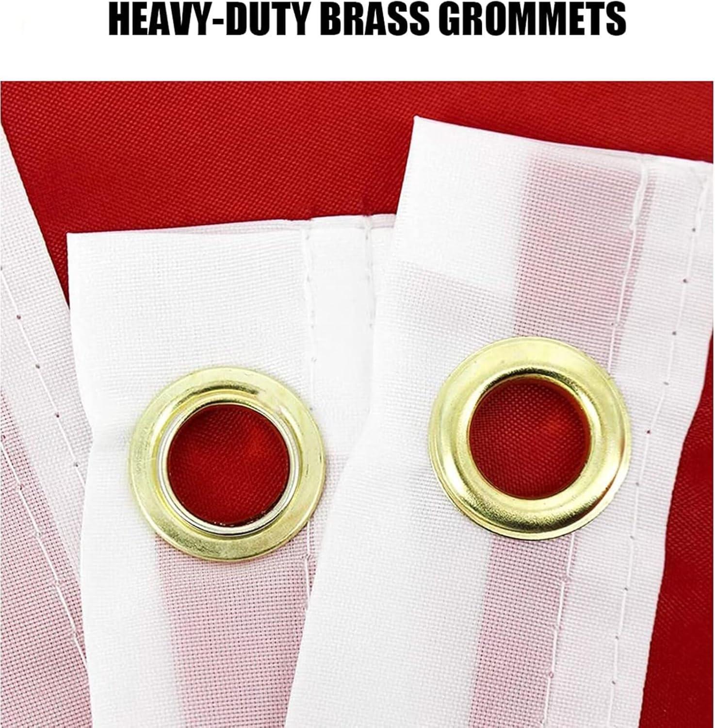 US Marine Corps Red Heavy Duty Polyester Flag 3x5 with Brass Grommets