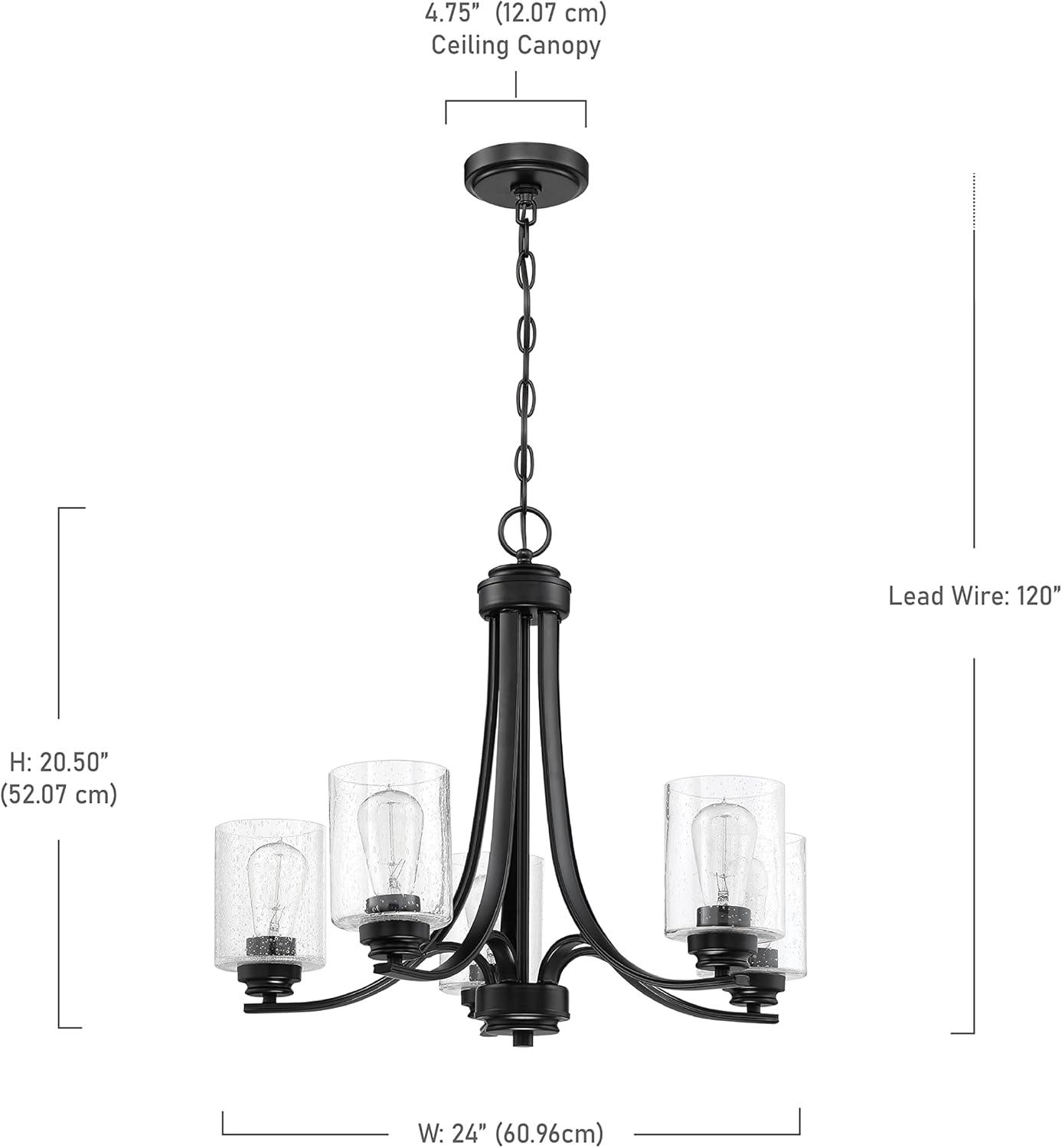 5 - Light Dimmable Empire Chandelier