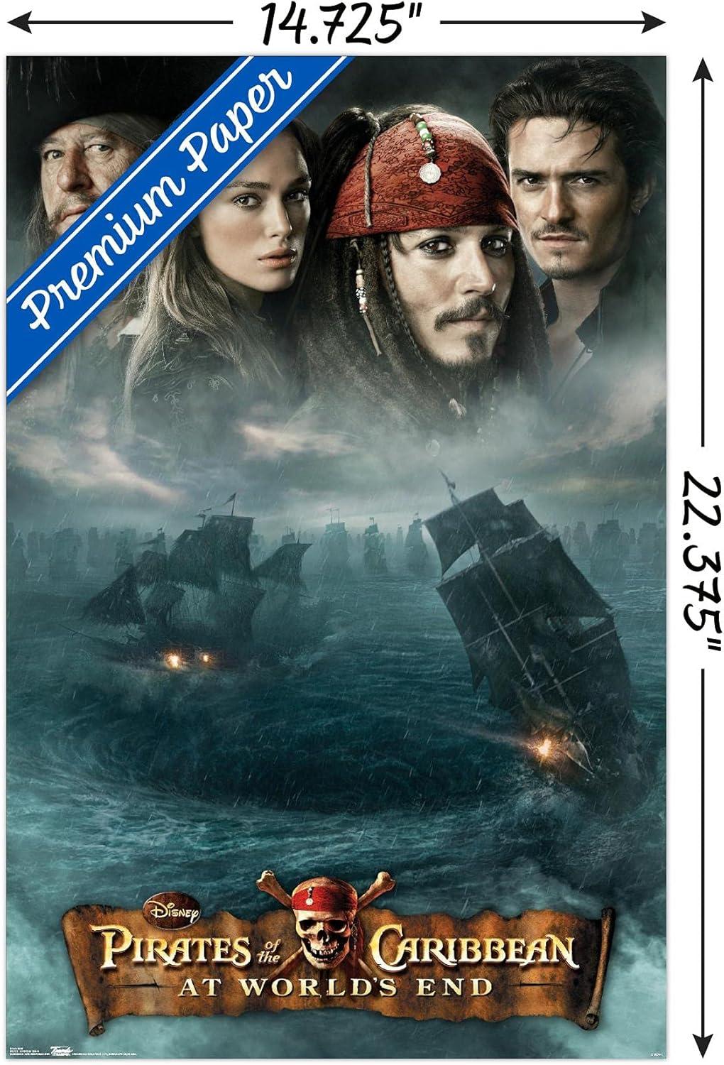 Disney Pirates of the Caribbean: At World's End - DVD One Sheet Wall Poster, 14.725" x 22.375"