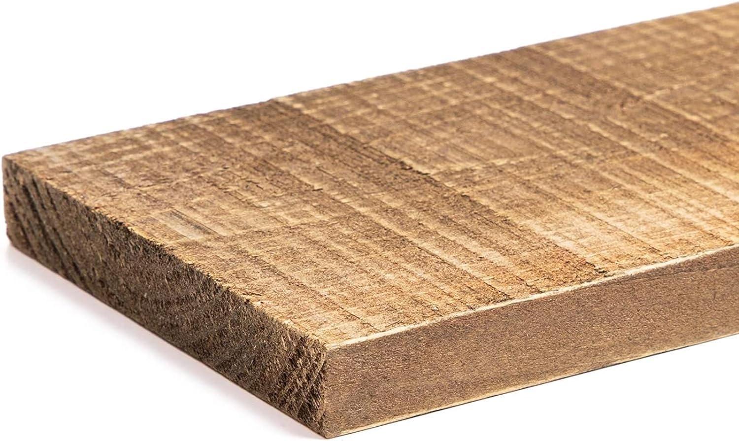 Bright Creations 6 Pack Rustic Style Weathered Reclaimed Wood Bundle for Arts and Crafts (3.5 x 12 x 0.5 in)