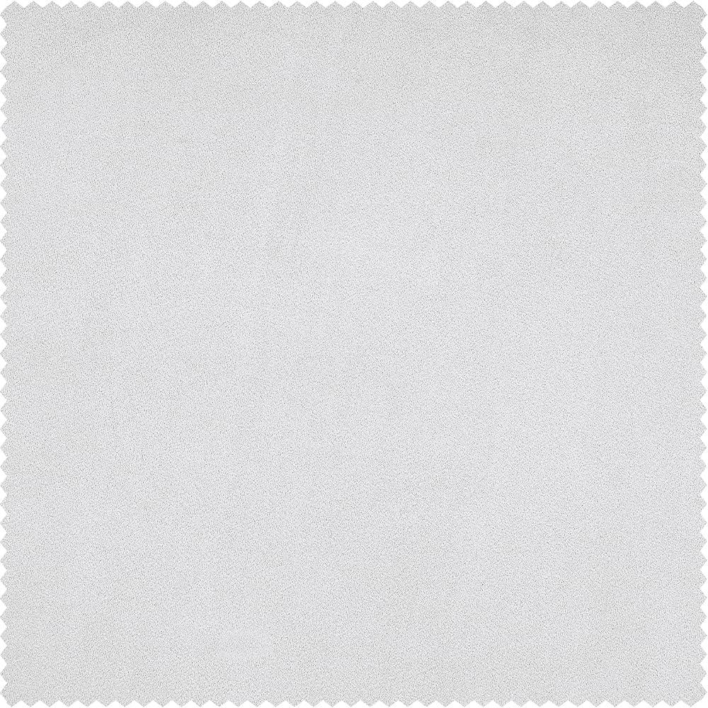 Pillow White Velvet Rod Pocket Room Darkening Curtain - 50 in. W x 108 in. L Single Panel Window Velvet Curtain